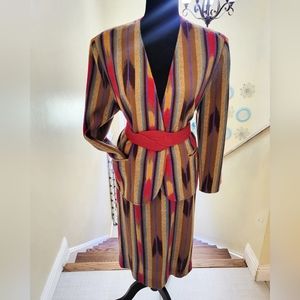 Vintage Gever Blazer Skirt Set